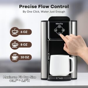 Mecity Coffee Maker 3-in-1 Single Serve Coffee Machine, Compatible with K-Cup Capsules, Instant Coffee Maker, Tea Maker, 6/8/10 oz Cup Sizes, Removable 50 oz Water Reservoir, 120V 1150W - Image 3