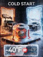 DM1264 Heavy Duty Jump Starter, 12V 30000A Peak, Lithium Battery Booster Pack, Portable Jump Starter for Heavy Vehicles, -40°F Instant Start, Suitable for Diesel and Gasoline Engines up to 50L, Semi Truck Class 8 - Image 6