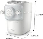 Philips 7000 Series Pasta Maker, ProExtrude Technology 150W, 8 discs, Perfect Mixing Technology, Prepare up to 8 Portions, HomeID App, White, (HR2660/03) - Image 2