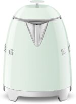 SMEG Mini 50's Retro Style 3 Cup Electric Kettle with Double Wall Anti Slip Base and Water Level Indicator (Pastel Green) - Image 5