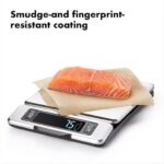 OXO Good Grips 11-Pound Stainless Steel Kitchen Scale with Pull-Out Display Black - Image 2