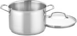 Cuisinart 17-Piece Stainless Steel Cookware Set, Chef's Classic Steel Collection with Pure Aluminum Core for Quick and Even Heat, Cool Grip Handles, Dishwasher Safe, 77-17N - Image 3