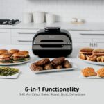 Ninja | Indoor Grill and Air Fryer| Foodi Smart XL | 6-in-1 Grill, Air Fry, Roast, Bake, Broil, Dehydrate & Crisp |Smart Thermometer & Splatter Shield | Dishwasher Safe Parts | Black/Silver | FG551 - Image 4