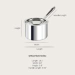 All-Clad D3 3-Ply Stainless Steel Sauce Pan with Lid 2 Quart, Induction, Oven Broiler Safe 600F, Multipurpose, Compatible w/ All Cooktops, For Restaurant or Home Kitchen, Pots & Pans, Cookware, Silver - Image 4