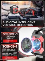 DM1264 Heavy Duty Jump Starter, 12V 30000A Peak, Lithium Battery Booster Pack, Portable Jump Starter for Heavy Vehicles, -40°F Instant Start, Suitable for Diesel and Gasoline Engines up to 50L, Semi Truck Class 8 - Image 3