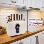 Charmline Smart Cutting Board and Knife Set with Holder, Self-Cleaning & Drying, Space-Saving Kitchen Organizer, Practical Gift for Mom, Housewarming, Birthday & Christmas - Image 3