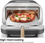 CHEFMAN Indoor Pizza Oven - Makes 12 Inch Pizzas in Minutes, Heats up to 800°F - Countertop Electric Maker with 5 Touchscreen Presets, Pizza Stone and Peel Included - Stainless Black - Image 2