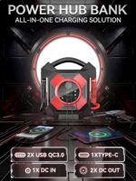 DM1264 Heavy Duty Jump Starter, 12V 30000A Peak, Lithium Battery Booster Pack, Portable Jump Starter for Heavy Vehicles, -40°F Instant Start, Suitable for Diesel and Gasoline Engines up to 50L, Semi Truck Class 8 - Image 2