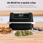 Ninja Foodi Air Fryer | 6-in-1 with 7-QT MegaZone & Basket Divider for Large Proteins & Full Meals | Cook 2 Foods at Once | 450° F | Air Fry, Roast, Broil, Dehydrate, Keep Warm & Bake | Black | DZ071 - Image 2