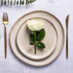 AmorArc Ceramic Dinnerware Sets,Handmade Reactive Glaze Stoneware Plates and Bowls Sets,Highly Scratch Resistant | Dishwasher & Microwave Safe Dishes Set,Service for 4 (12pc) - Image 4