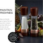 Cole & Mason Derwent Salt & Pepper Mill Gift Set - Salt & Pepper Shaker & Grinder with Adjustable Coarseness - Gourmet Precision Mill Set - Stainless Steel & Acrylic Grinders - Rose Gold - Image 2