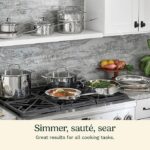 Cuisinart 17-Piece Stainless Steel Cookware Set, Chef's Classic Steel Collection with Pure Aluminum Core for Quick and Even Heat, Cool Grip Handles, Dishwasher Safe, 77-17N - Image 2