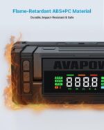 AVAPOW Jump Starter with Air Compressor, 5000A 150PSI Car Battery Jump Starter Portable with 4" HD Display 12V Jump Box & Battery Booster (8L Gas/8L Diesel) with Auto-Shutoff Tire Inflator - Image 5