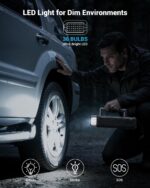 AVAPOW Jump Starter with Air Compressor, 5000A 150PSI Car Battery Jump Starter Portable with 4" HD Display 12V Jump Box & Battery Booster (8L Gas/8L Diesel) with Auto-Shutoff Tire Inflator - Image 3