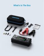 AVAPOW Jump Starter with Air Compressor, 5000A 150PSI Car Battery Jump Starter Portable with 4" HD Display 12V Jump Box & Battery Booster (8L Gas/8L Diesel) with Auto-Shutoff Tire Inflator - Image 2