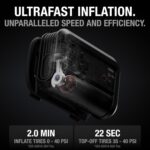 NOCO Boost+Air AX65: 2000A Jump Starter with Air Compressor Tire Inflator, Starts 8.0L Gas & 6.0L Diesel, 67 SLPM Airflow Inflates 0–40 PSI in 2 Minutes - Image 3