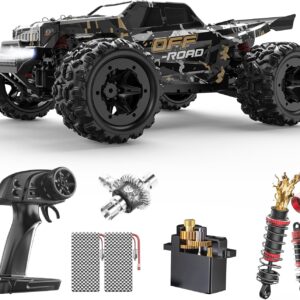 DEERC 9309E All Terrain Fast RC Cars for Adults 40KPH, 4WD Electric Off-Road Remote Control Monster Truck, 2.4GHz High Speed Car, Waterproof Monster Truck with 2 Batteries for Boys & Kids