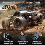 DEERC 9309E All Terrain Fast RC Cars for Adults 40KPH, 4WD Electric Off-Road Remote Control Monster Truck, 2.4GHz High Speed Car, Waterproof Monster Truck with 2 Batteries for Boys & Kids - Image 3