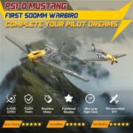 LEAMBE Brushless 4 Channel RC Plane, Ready to Fly Aerobatic Aircraft, Easy Control for Beginners, P51 Mustang RC Airplane for Adults Green - Image 7