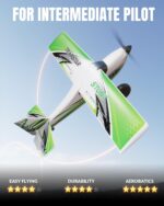 LEAMBE 4 Channel RC Plane, Ready to Fly Aerobatic Aircraft, Easy Control for Beginners, P51 Mustang RC Airplane for Adults Blue - Image 2