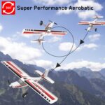 VOLANTEXRC Remote Control Airplane TrainStar Ascent Electric RC Trainer Aircraft, 1400 mm Wingspan & Plastic Unibody Fuselage PNP Versions - Image 6