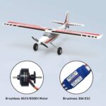 VOLANTEXRC Remote Control Airplane TrainStar Ascent Electric RC Trainer Aircraft, 1400 mm Wingspan & Plastic Unibody Fuselage PNP Versions - Image 8