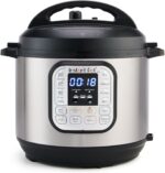 Instant Pot Duo 7-in-1 Electric Pressure Cooker, Slow Cooker, Rice Cooker, Steamer, Sauté, Yogurt Maker, Warmer and Sterilizer, Includes App with Over 800 Recipes, Stainless Steel