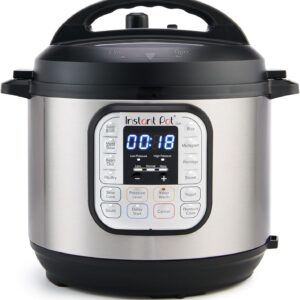 Instant Pot Duo 7-in-1 Electric Pressure Cooker, Slow Cooker, Rice Cooker, Steamer, Sauté, Yogurt Maker, Warmer and Sterilizer, Includes App with Over 800 Recipes, Stainless Steel