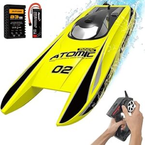 OLANTEXRC Brushless RC Boat Atomic 42mph 25.6" High-Speed Remote Control Boat Ready to Run