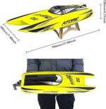 OLANTEXRC Brushless RC Boat Atomic 42mph 25.6" High-Speed Remote Control Boat Ready to Run - Image 4