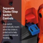 Husqvarna 460 Rancher Gas Powered Chainsaw, 60.3-cc 3.6-HP, 2-Cycle X-Torq Engine, 24 Inch Chainsaw with Automatic Adjustable Oil Pump, For Wood Cutting, Tree Trimming and Land Clearing - Image 2