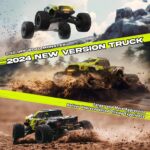 AMORIL 1/10 RTR Brushless Fast RC Car for Adults, Max 50 mph Hobby Electric Off-Road Monster Truck, Waterproof High-Speed 4WD Remote Control Car with 3S LiPo, Green - Image 4