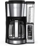 Ninja 12-Cup Programmable Coffee Brewer, 2 Brew Styles, Adjustable Warm Plate, 60oz Water Reservoir, Delay Brew, Black/Stainless Steel