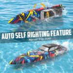 volantexrc Brushless RC Boat Vector90, High Speed Remote Control Boat, Remote Control Fast Racing RC Boat for Adults - Image 4