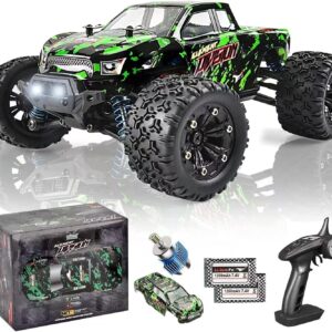 TENSSENX 1:18 Scale All-Terrain RC Car, 40 km/h High-Speed 4WD Remote Control Car with 2 Rechargeable Batteries, 4x4 Off-Road Monster Truck, 2.4GHz Electric Vehicle Toy Gift for Kids and Adults