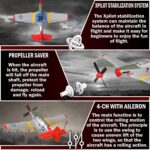 LEAMBE 4 Channel RC Plane, Ready to Fly Aerobatic Aircraft, Easy Control for Beginners, P51 Mustang RC Airplane Best Gift for Adults - Image 3
