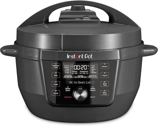 Instant Pot RIO Wide Plus, 9-in-1 Electric Pressure Cooker, 35% Larger Cooking Surface, WhisperQuiet Steam Release, Multi-Cooker, Slow Cooker, Rice Maker, Steamer, Sauté, Cake Maker & Warmer, 7.5 Quarts