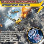 LEAMBE Brushless 4 Channel RC Plane, Ready to Fly Aerobatic Aircraft, Easy Control for Beginners, P51 Mustang RC Airplane for Adults Green - Image 5