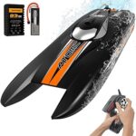 VOLANTEXRC Brushless Remote Control Boat AtomicX, 40MPH 25.6" High Speed RC Boats for Adults