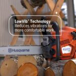 Husqvarna 130 Gas Powered Chainsaw, 38-cc 2-HP, 2-Cycle X-Torq Engine, 16 Inch Chainsaw with Automatic Oiler, For Wood Cutting and Tree Pruning - Image 2