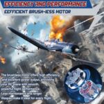 LEAMBE Brushless 4 Channel RC Plane F4U Corsair 500mm Remote Control Airplane Fighter RTF with 6-Axis Gyro, 3 Modes & Aerobatics for Beginners & Adults - Image 5