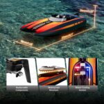 volantexrc Remote Control Boats for Pools and Lakes 30+MPH AtomicXS High Speed RC Boat for Adults Gifts with 2 Batteries & Reverse Function. Orange new - Image 5
