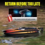volantexrc Remote Control Boats for Pools and Lakes 30+MPH AtomicXS High Speed RC Boat for Adults Gifts with 2 Batteries & Reverse Function. Orange new - Image 3