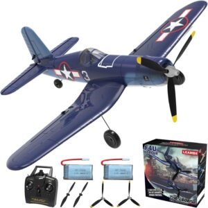 LEAMBE 4 Channel RC Plane - Ready to Fly Aerobatic Aircraft, Easy Control for Beginners, F4U Corsair RC Airplane Best Gift for Adults