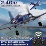LEAMBE 4 Channel RC Plane - Ready to Fly Aerobatic Aircraft, Easy Control for Beginners, F4U Corsair RC Airplane Best Gift for Adults - Image 6