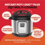 Instant Pot Duo Plus 9-in-1 Electric Pressure Cooker, Slow Cooker, Rice Cooker, Steamer, Sauté, Yogurt Maker, Warmer & Sterilizer, Includes App With Over 800 Recipes, Stainless Steel, 3 Quart - Image 3