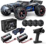 1:14 Scale RC Car for Adults, 60 km/h High-Speed RC Truggy, 4x4 Off-Road Remote Control Truck, Waterproof Electric Car with 2S Battery, All-Terrain RC Vehicle for Snow, Sand, Beach, and Rocky Surfaces