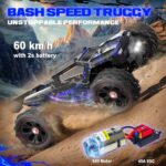 1:14 Scale RC Car for Adults, 60 km/h High-Speed RC Truggy, 4x4 Off-Road Remote Control Truck, Waterproof Electric Car with 2S Battery, All-Terrain RC Vehicle for Snow, Sand, Beach, and Rocky Surfaces - Image 4